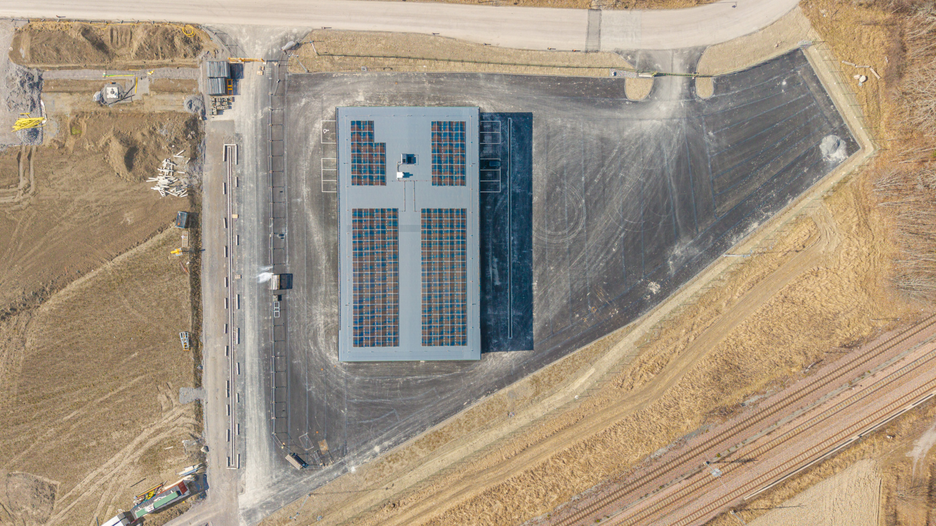 Flygbild Fastighet GreenHub Bro Nygård 2:17